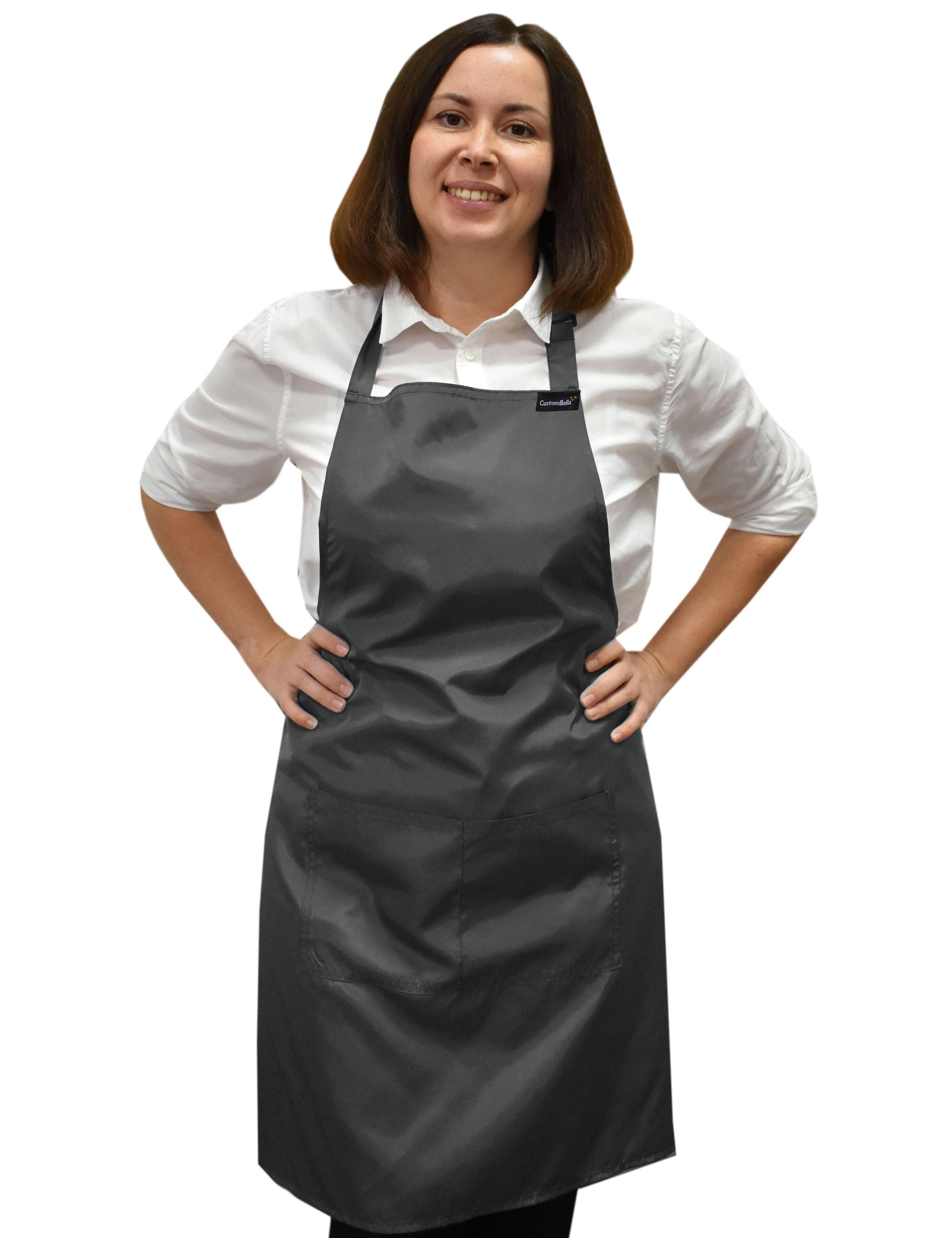 Premium waterproof dark gray barber apron from top-rated US commercial salon supply