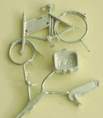 Components for 1/48th scale Shopper Store Delivery Bike