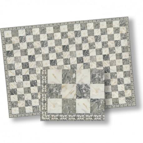 1/24th scale Grey and White Marble Tiles
