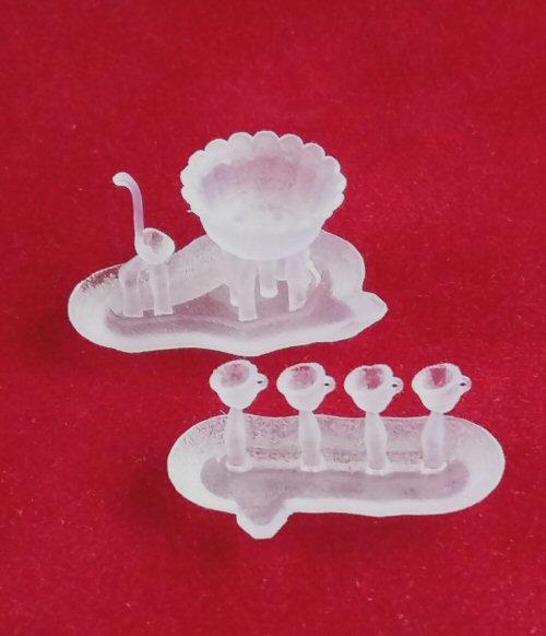 Quarter scale Punch Bowl and 4 Glasses Kit