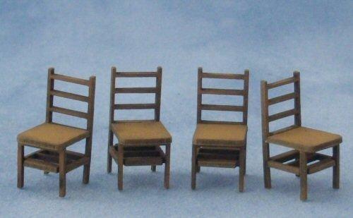 1/48th scale Four Ladderback Chairs Kit