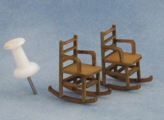1/48th scale Two LadderBack Rocking Chairs Kit