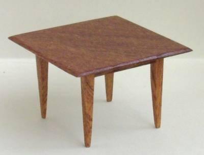 1/24th scale Handmade Mahogany Square Table