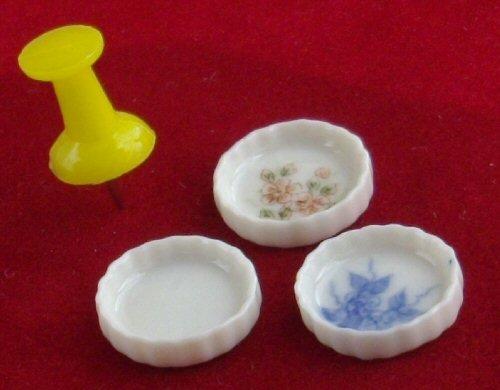 1/24th scale dolls house China flan dish