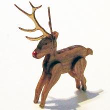 Finished 1/24th scale Christmas reindeer made from kit