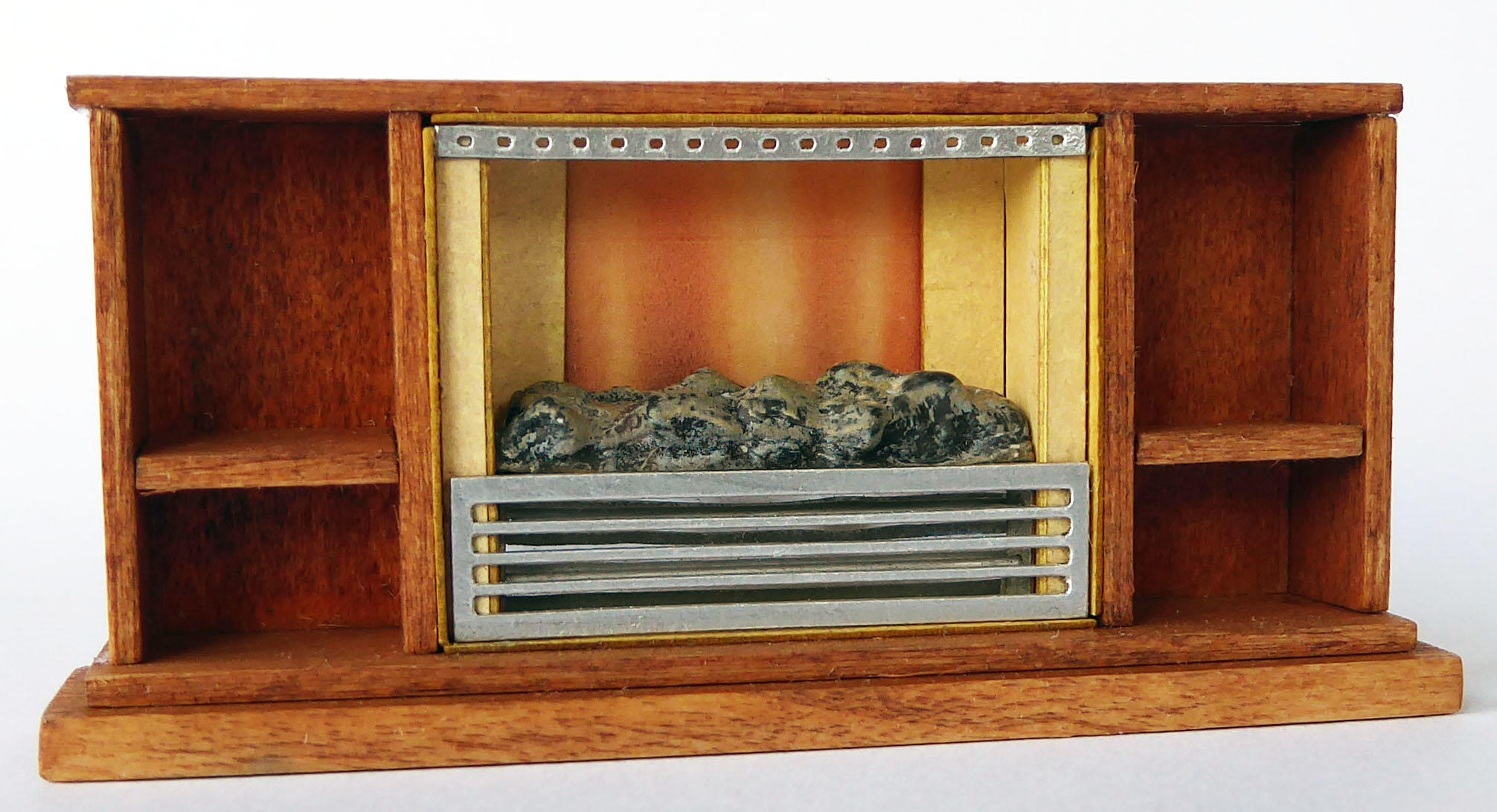 1/48th scale 70s Retro Miniature Coal Effect Fire Kit