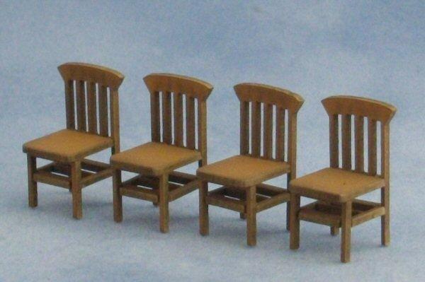 1/48th scale Four Bannister Back Chairs Kit