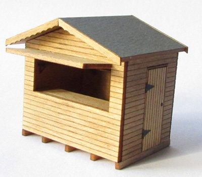 1/48th scale Christmas Continental Style Wooden Market Stall