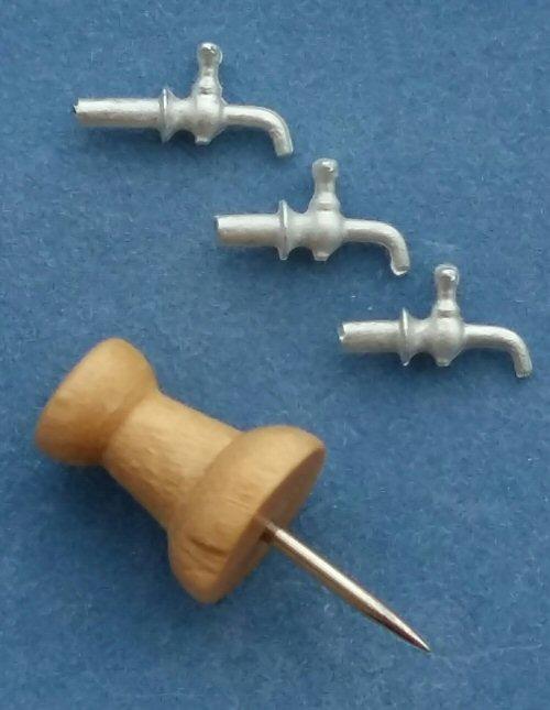1/24th scale set of 3 Wall Taps