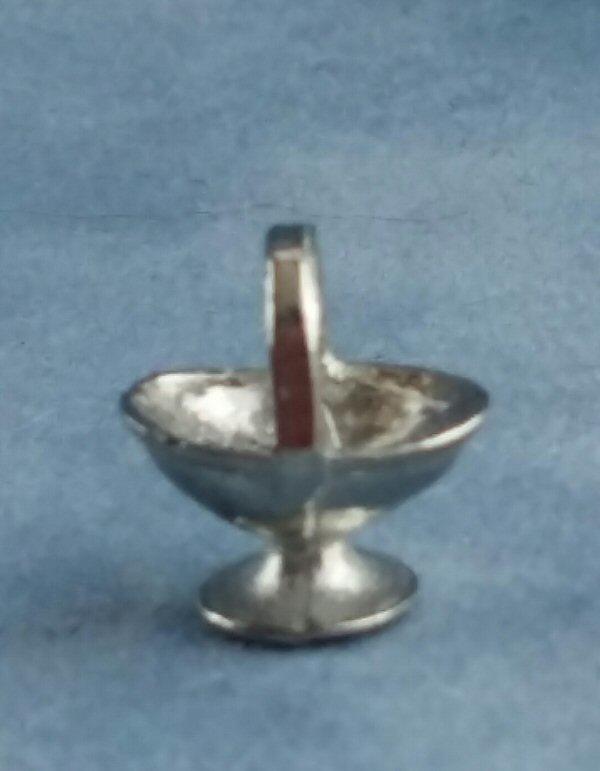 1/24th scale Silver Fruit or Flower Basket