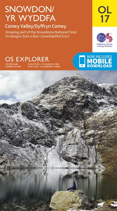 OS Explorer OL 17 Map - Yr Wyddfa / Snowdon