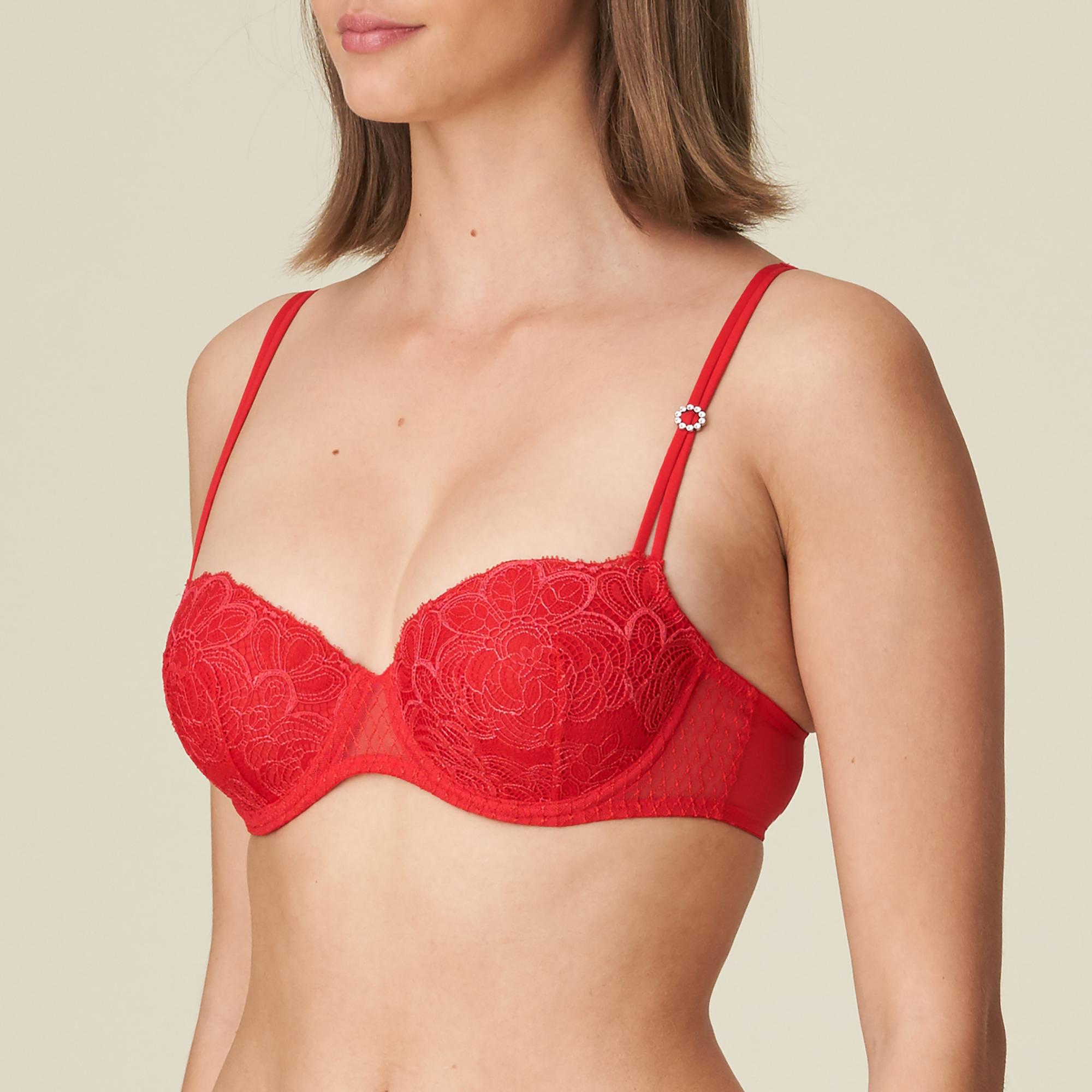 Marie Jo LINDA true red padded bra - balcony