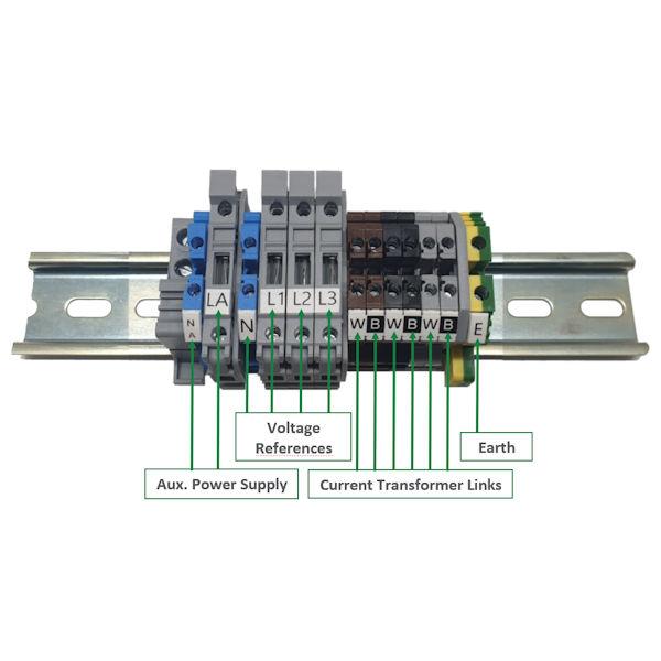Three Phase Panel Mount Metering Kit - Wiring