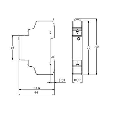 Fineco - EM115-MOD - Dimensions