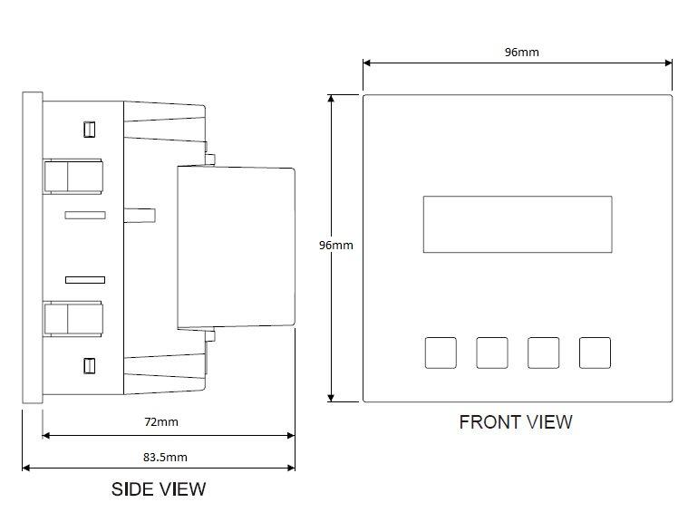 ND Metering Solutions - Cube 300 - Dimensions