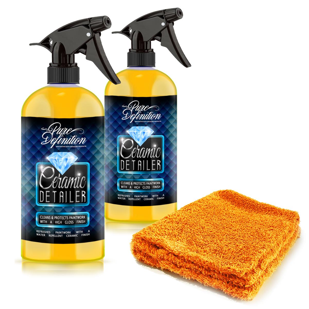 Ceramic Detailer Car Wax Gloss Spray Sealant Coating Vehicle Water