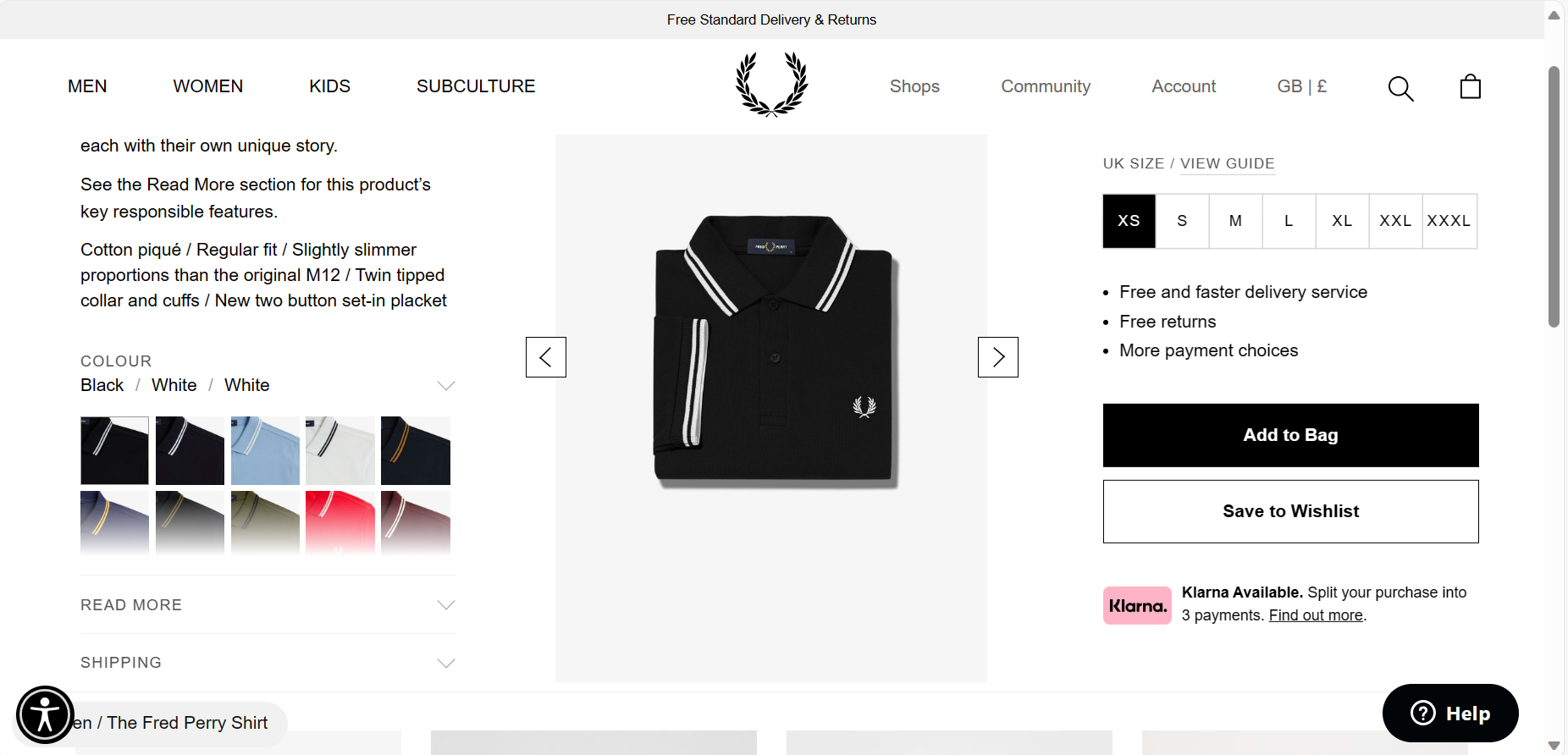 Fred Perry- Product Page 1