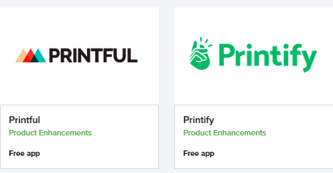 Printify and Printful ShopWired Apps