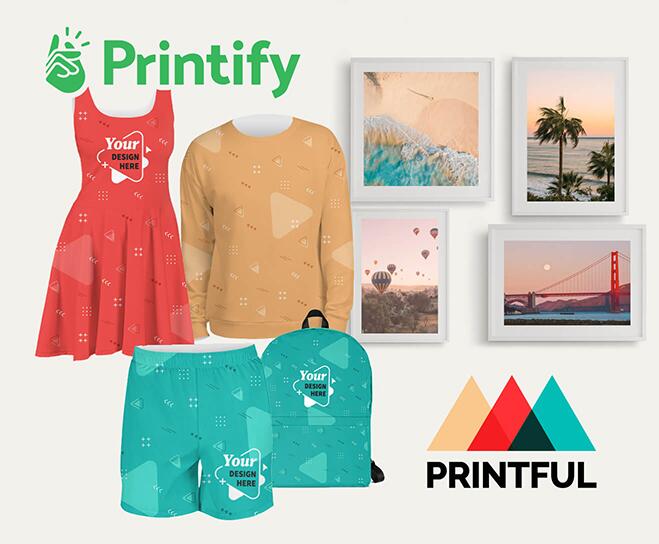 Printful and Printify- Print on Demand Providers