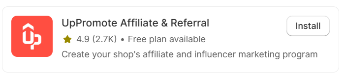 UpPromote Affiliate and Referral Scheme