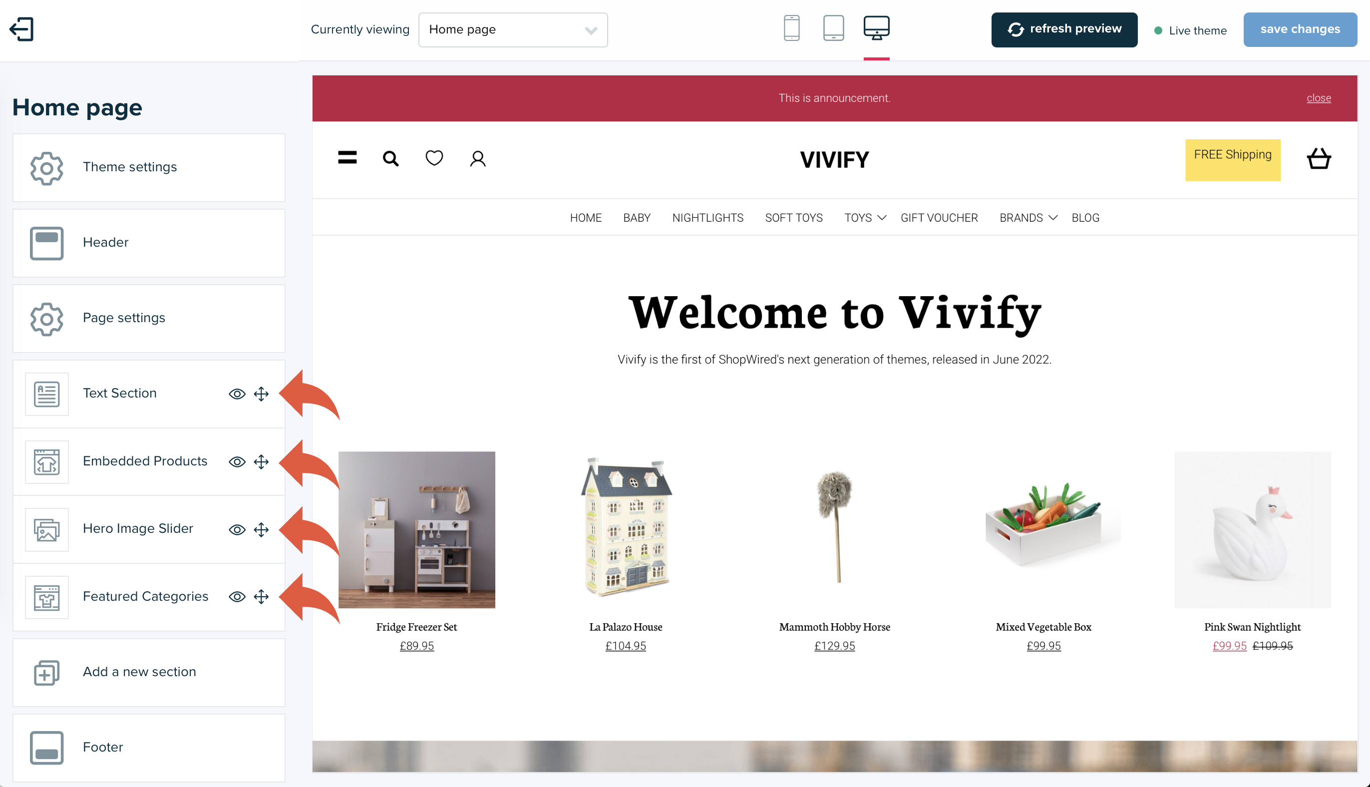 ShopWired Version 5 Theme Vivify