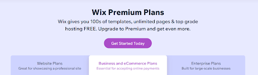 Wix- All Pricing Plans