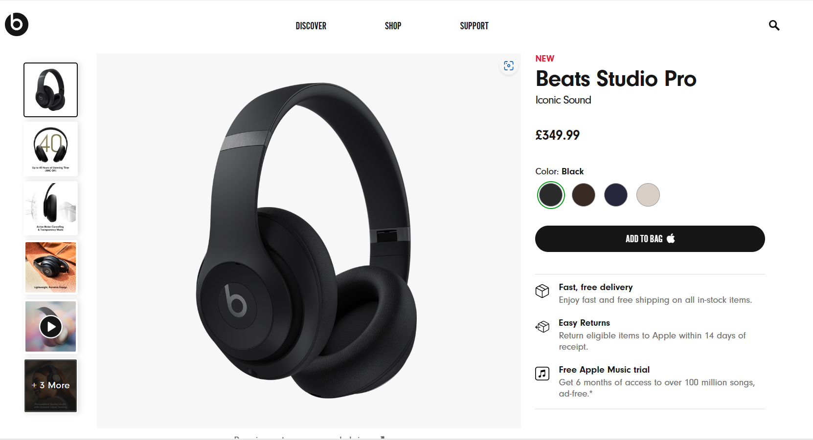 Beats by Dre- Product page