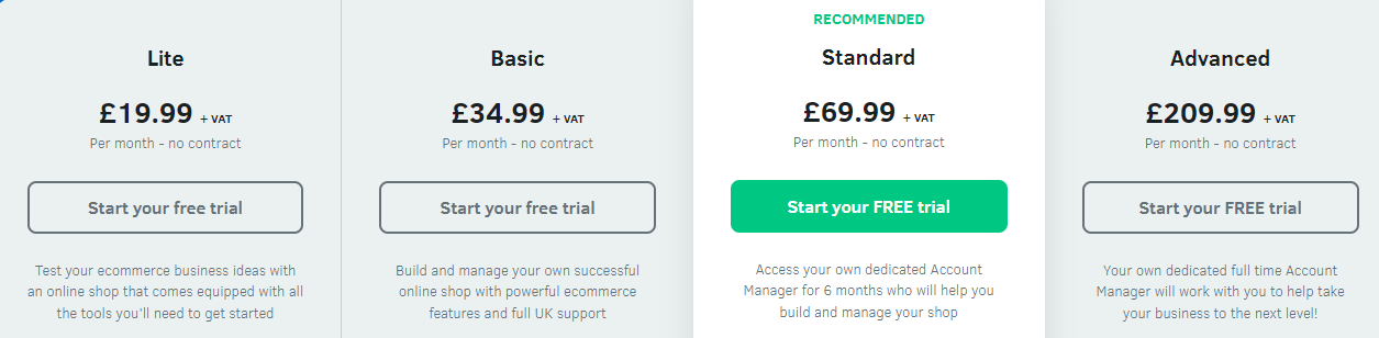 EKM Pricing Plans