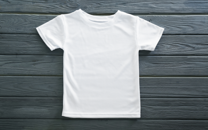Plain white print on demand t shirt