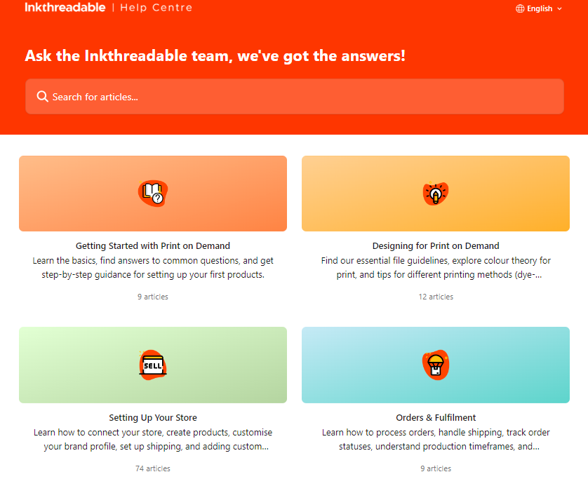 Inkthreadable Help Centre