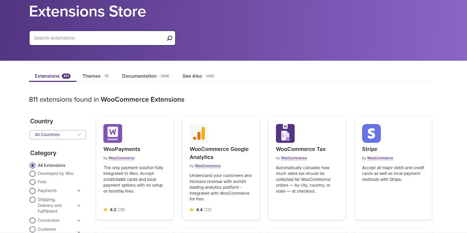 Woocommerce Extensions Store