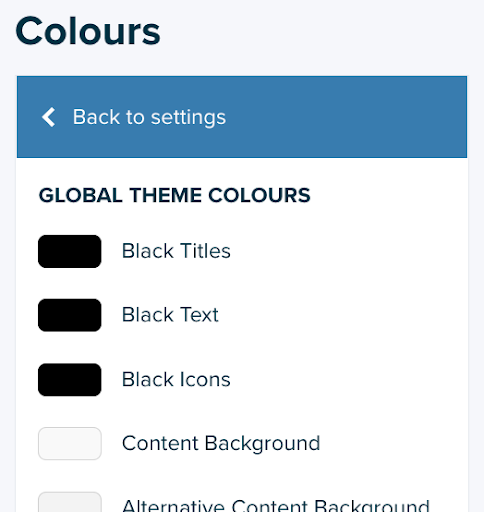 ShopWired Version 5 Themes- Global Colours
