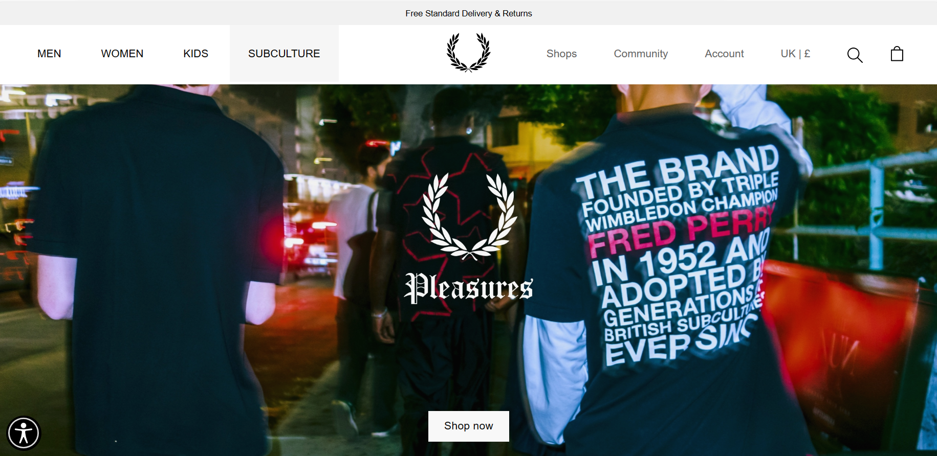 Fred Perry- Homepage