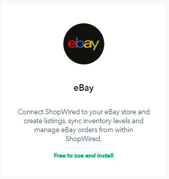 ShopWired eBay app logo