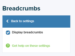 ShopWired Version 5 Themes- Navigational Breadcrumbs
