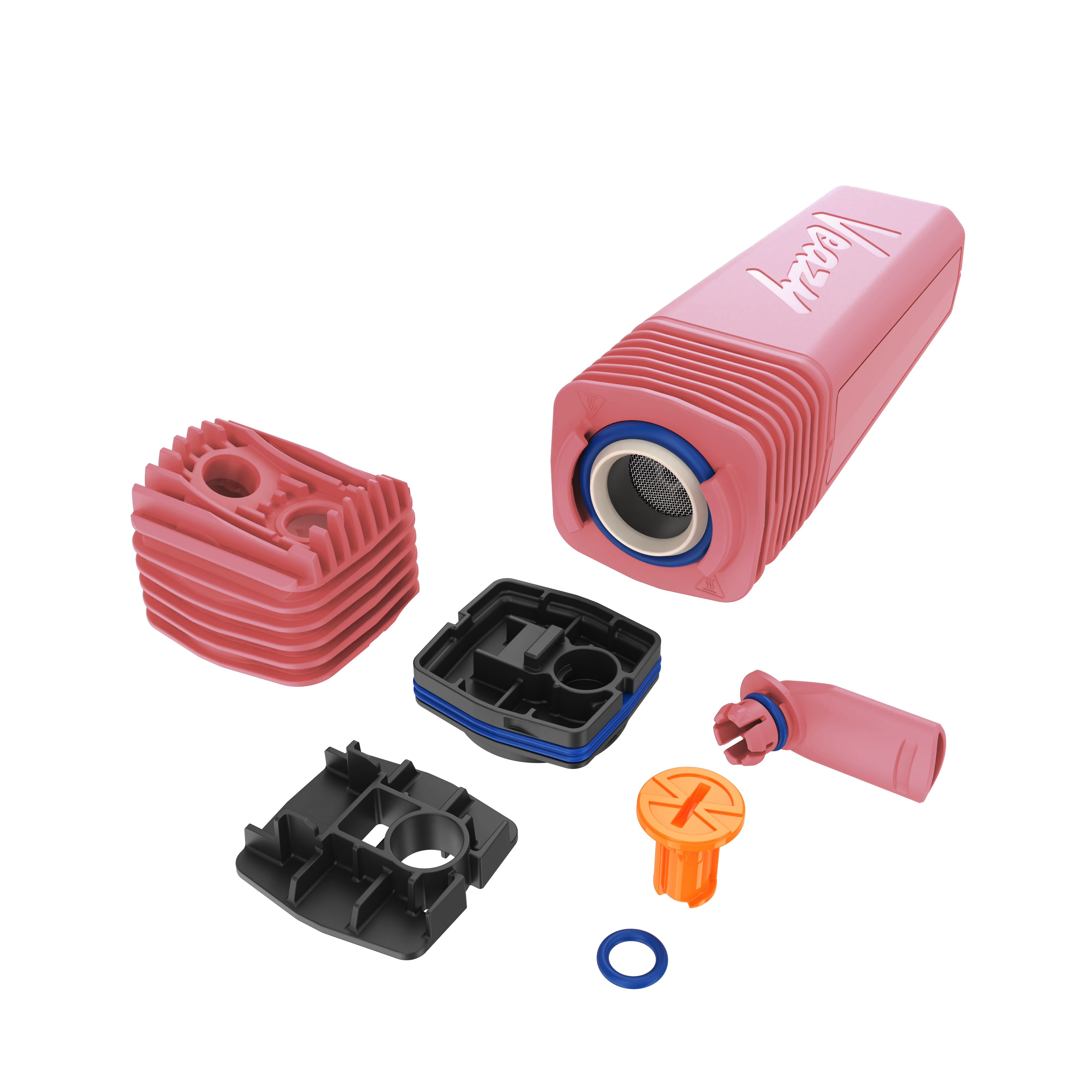 Veazy Charming Pink – lifestyle image with dosing capsule and cable