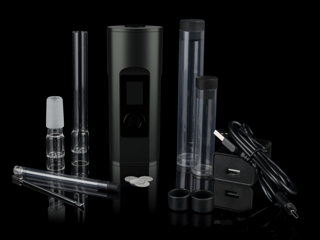 Arizer Solo 2 Vaporizer in Black – full kit contents