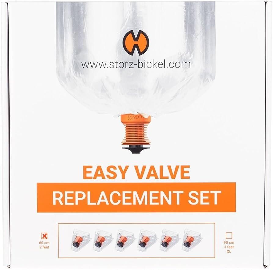 EASY VALVE Replacement Set Six Balloons (one with adapter) Standard