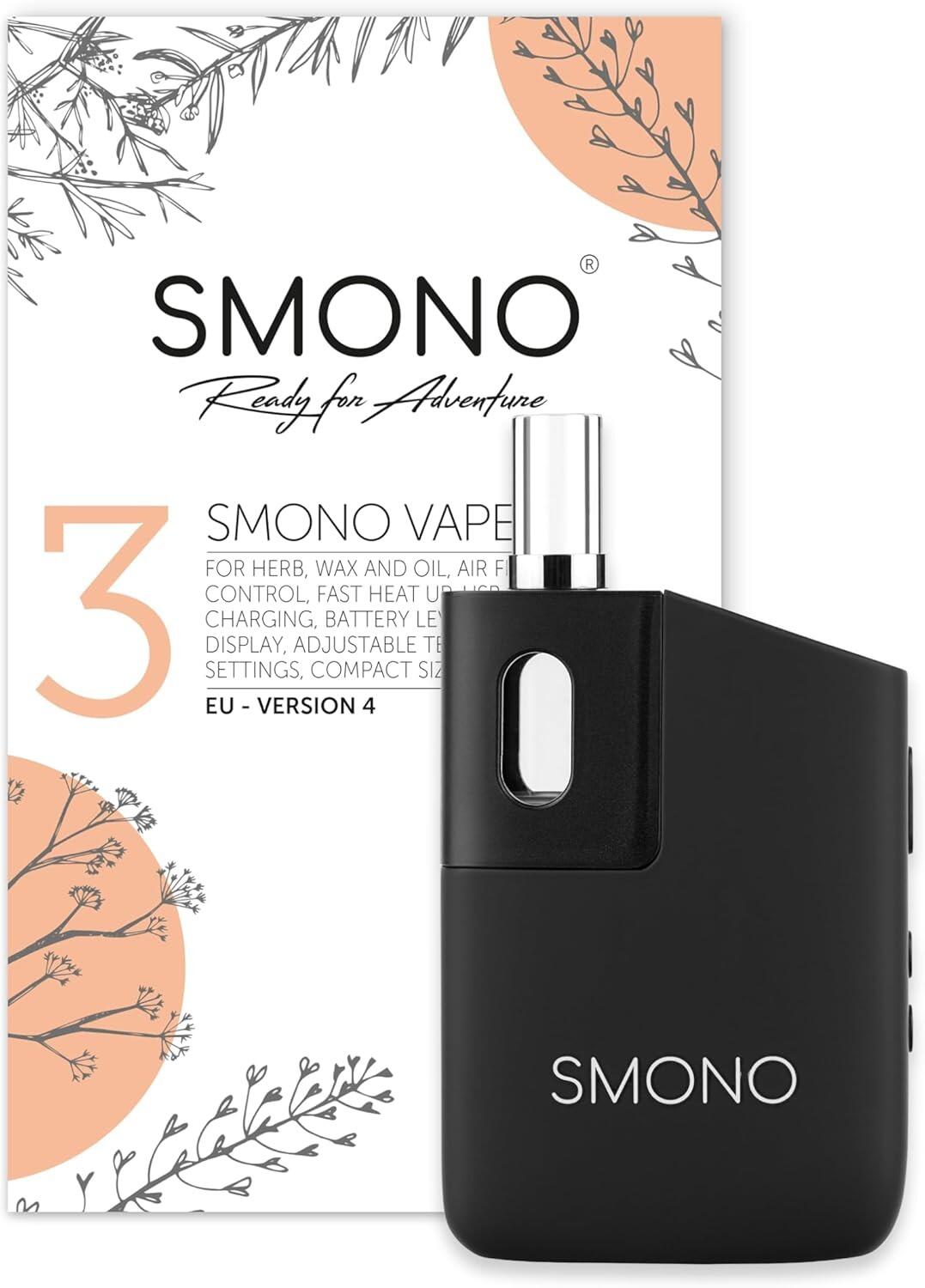 Smono 3 Vaporizer with box – full kit including mouthpiece and accessories