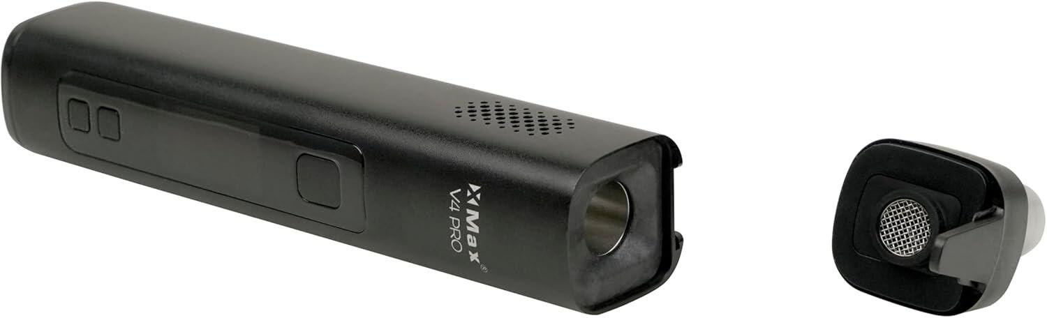 XMAX V4 Pro open view showing mouthpiece and ceramic oven chamber