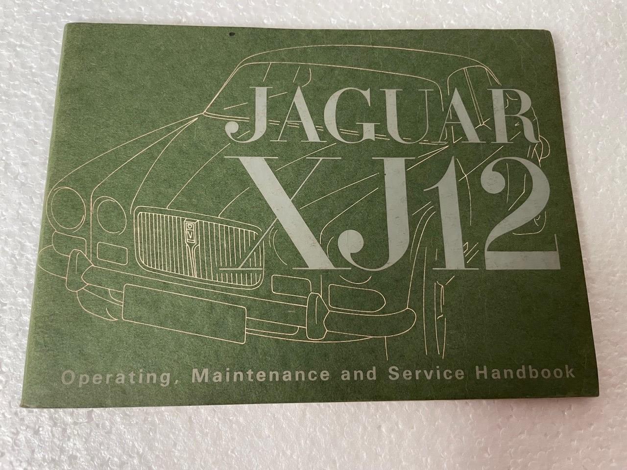 RARE ORIGINAL JAGUAR XJ12 OPERATING, MAINTENANCE & SERVICE HANDBOOK ...