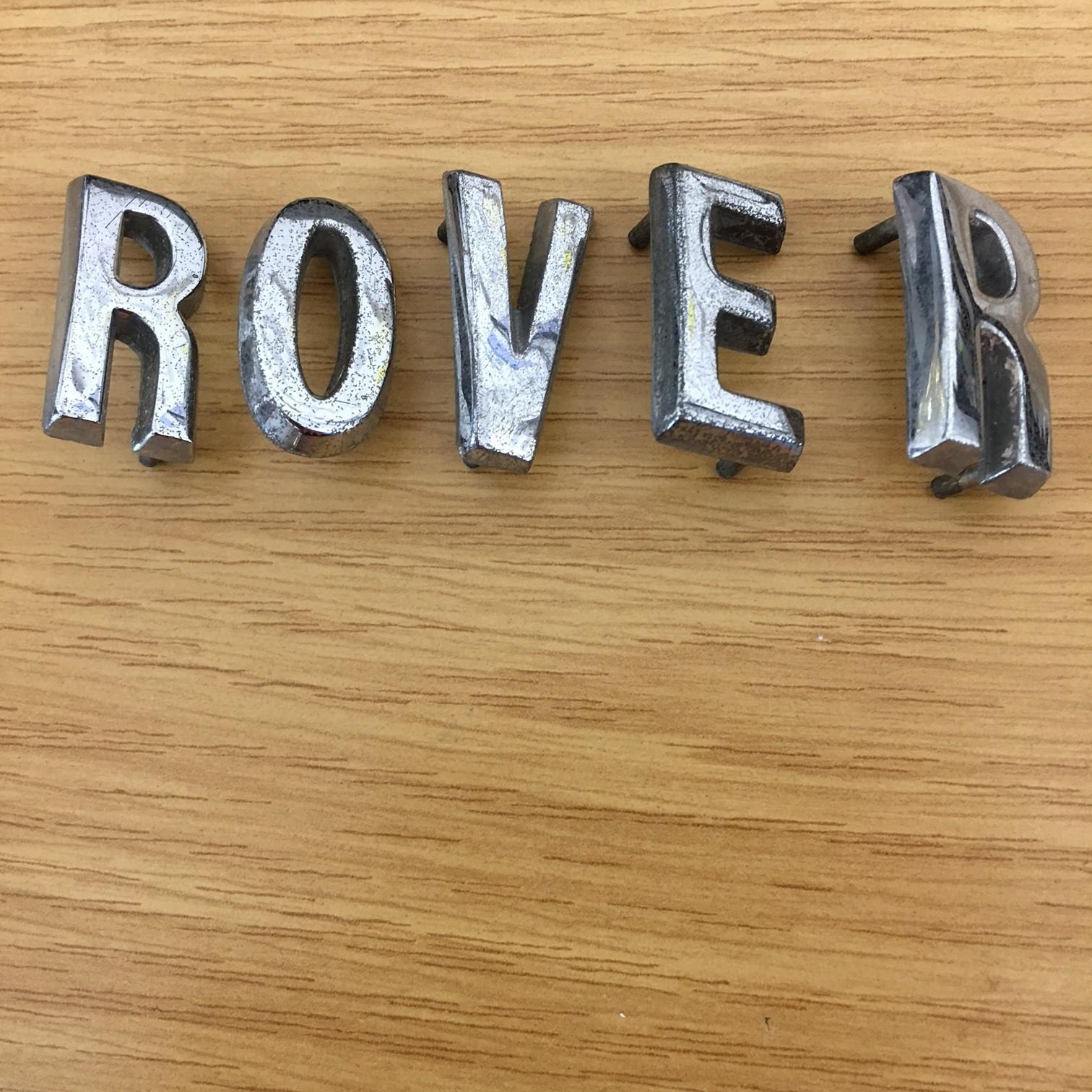 Check Rover Text ORIGINAL CLASSIC ROVER BADGE LETTER SET