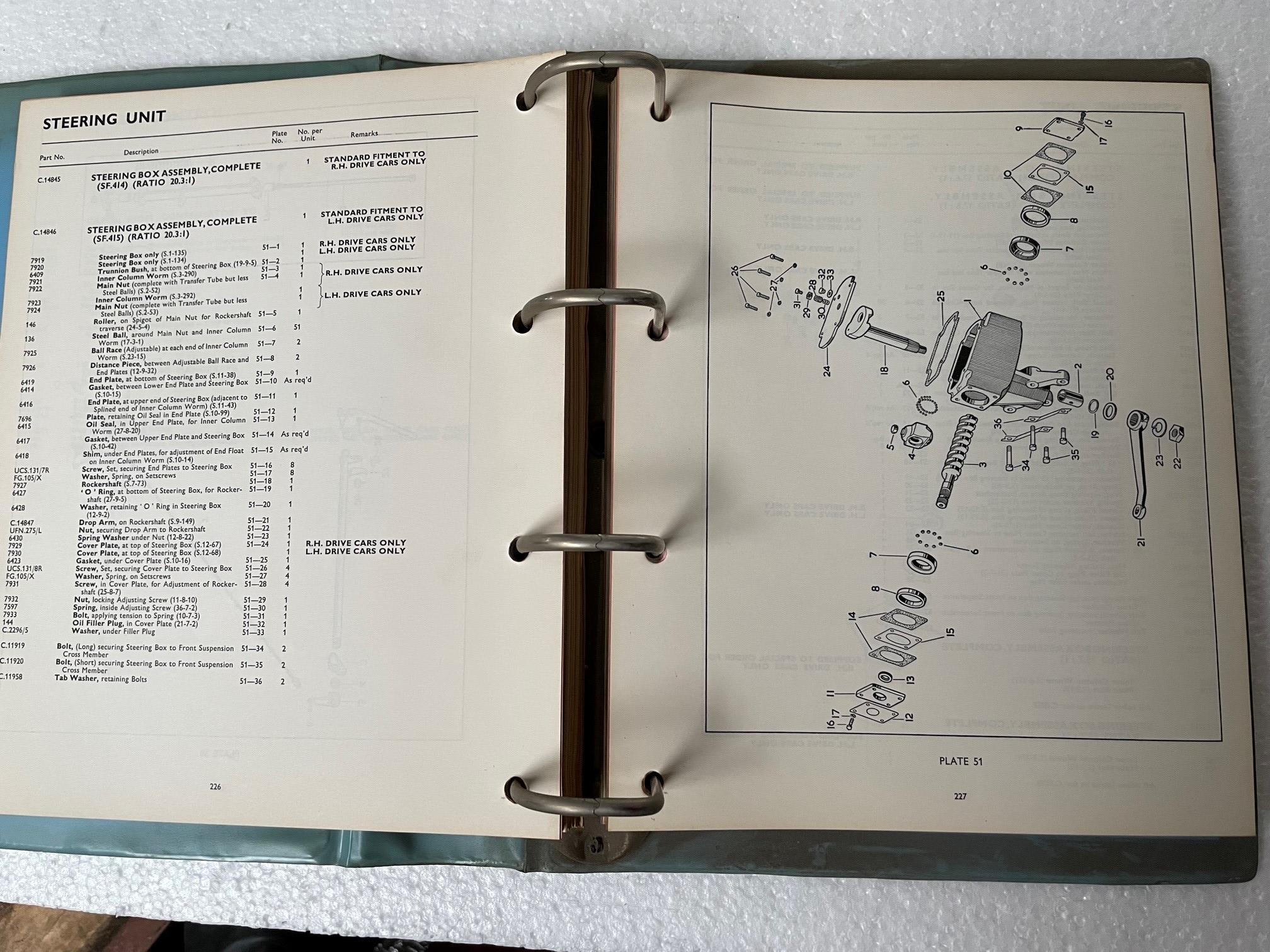 ORIGINAL 1964 JAGUAR MARK 2 2.4 SPARE PARTS CATALOGUE J33 OVER 400 PAGES