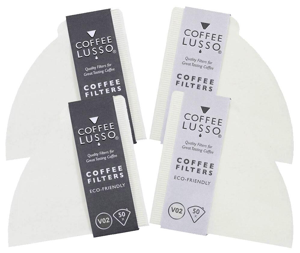 V02 - White Compatible Coffee Filters 200
