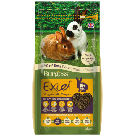 Burgess Excel Adult Rabbit Nuggets with Oregano 2kg