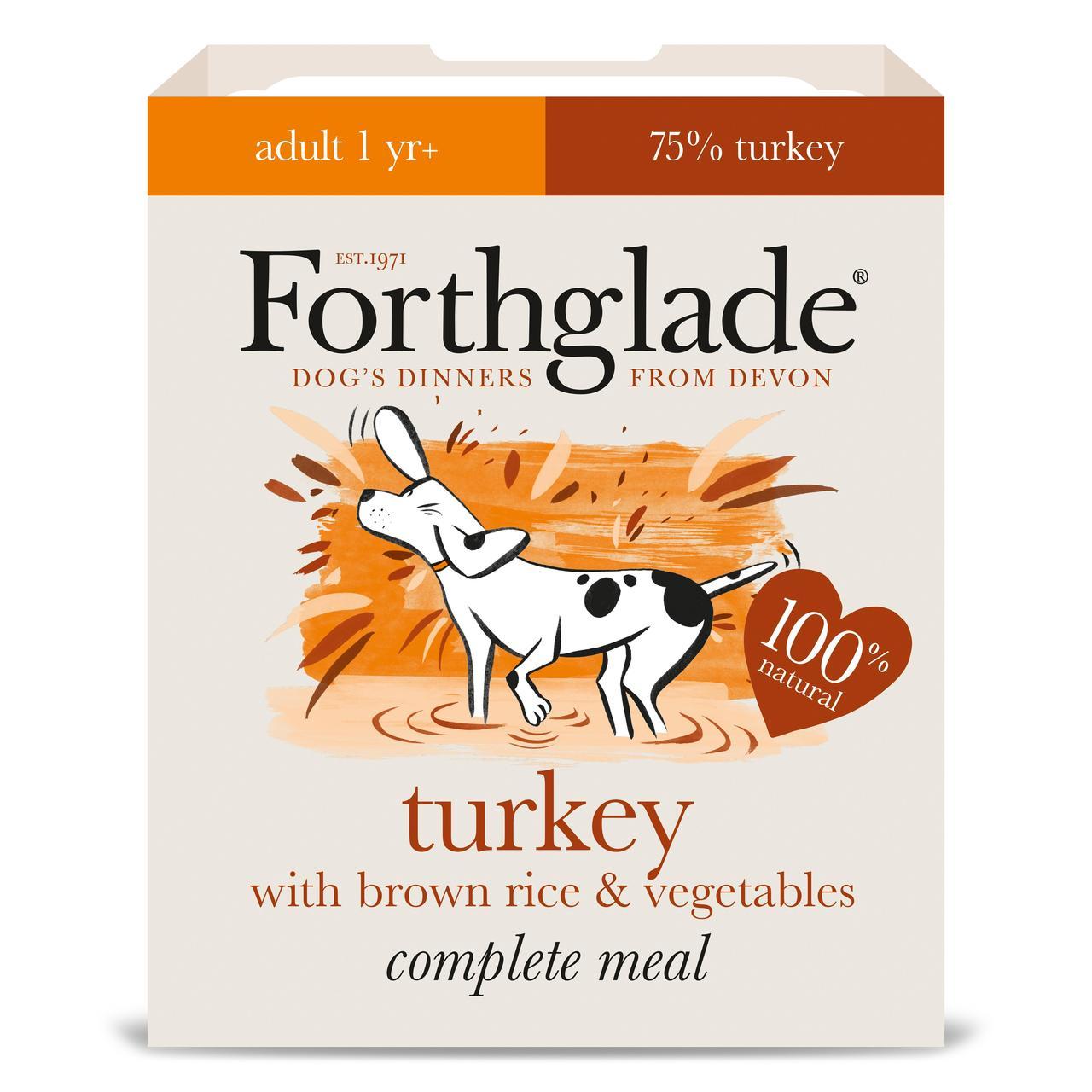 Forthglade Complete Meal Adult Turkey with Brown Rice & Vegetables 395g