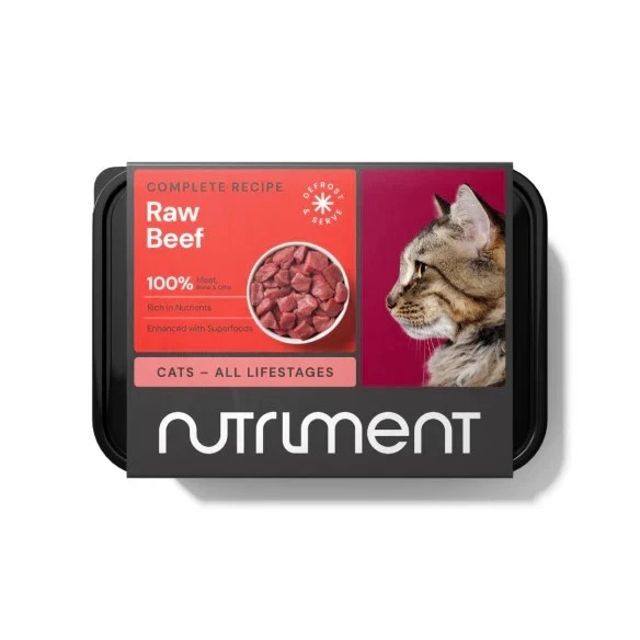 Nutriment Adult Cat Raw Beef 500g