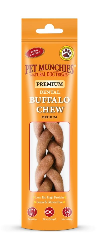 Pet Munchies Buffalo Dental Chew, Medium