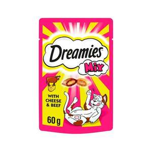 Dreamies Cheese and Beef Flavour Treats for Cats