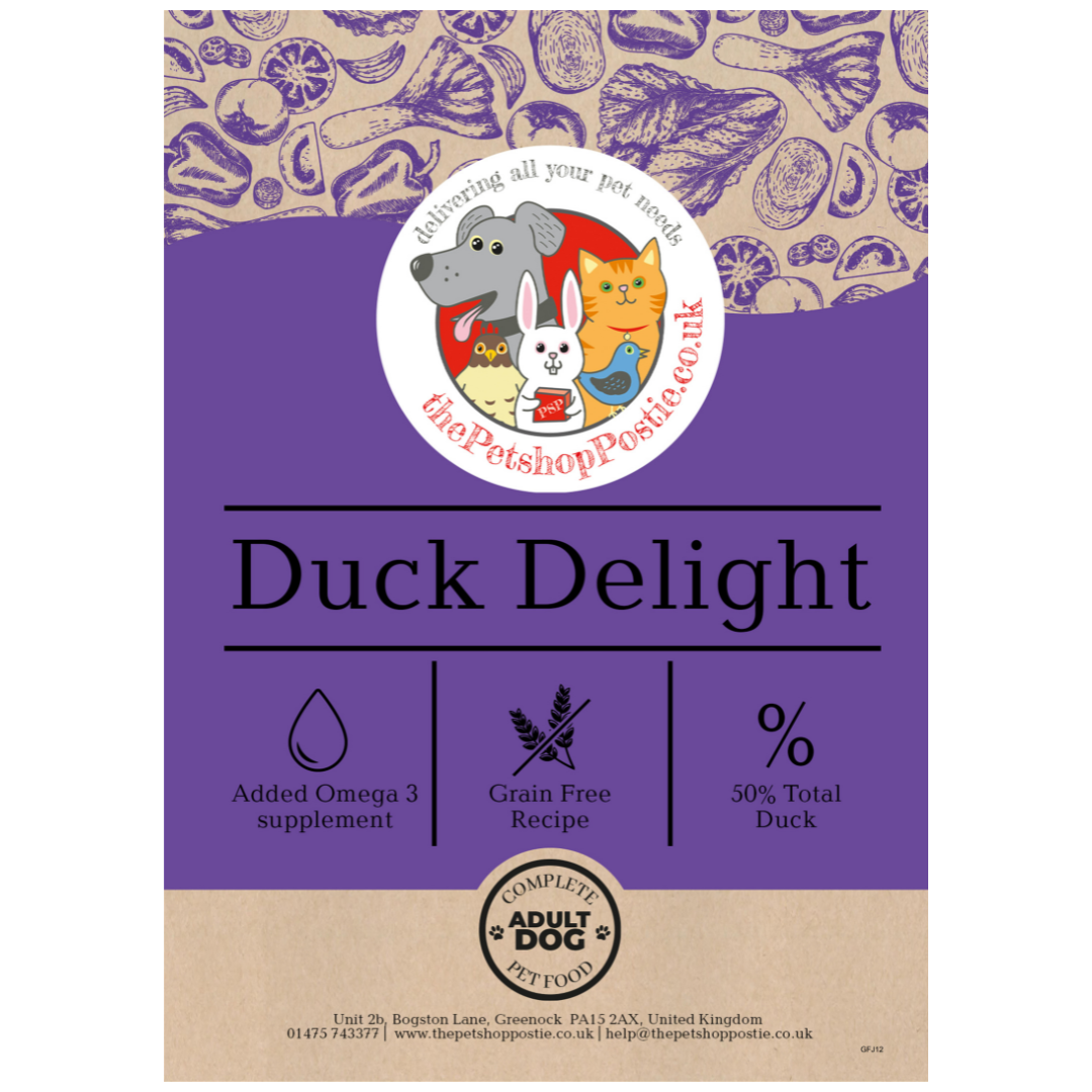 Petshop Postie Grain-Free Duck Delight 12kg